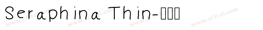 Seraphina Thin字体转换